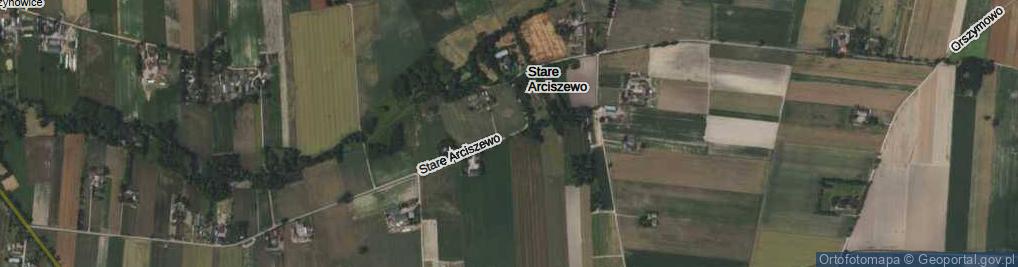 Zdjęcie satelitarne Stare Arciszewo ul.